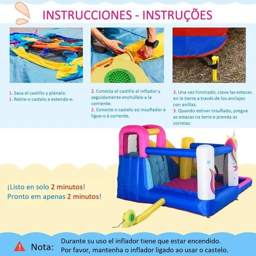 Outsunny - Castillo Hinchable Infantil 5 En 1 - Imagen 5