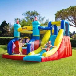 Castillo Hinchable Con Tobogán 265 Cm Outsunny