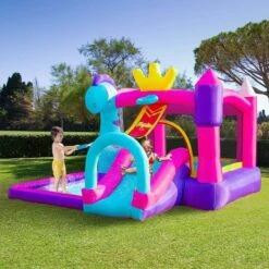 Castillo Hinchable Con Tobogán 300 Cm Outsunny