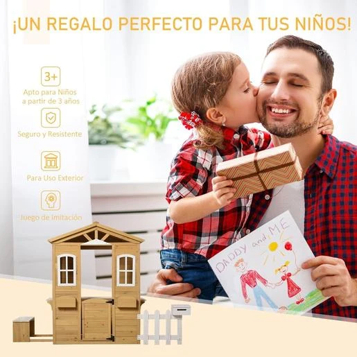 Outsunny - Casita Infantil De Exterior - Imagen 6