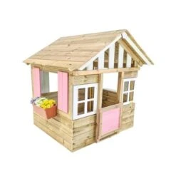 Casita Madera Lollipop Rosa