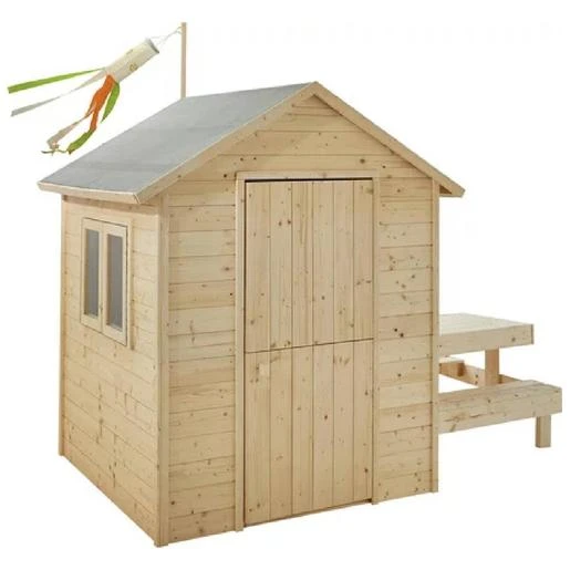 Caseta De Madera Infantil Con Mesa De Picnic Tiana