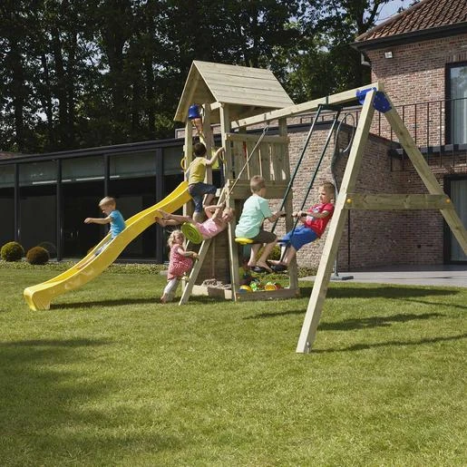 Parque Juegos Infantil De Madera Belvedere Con Columpio Doble - Imagen 3
