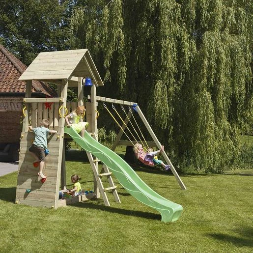 Parque Juegos Infantil De Madera Belvedere Con Columpio Doble - Imagen 4