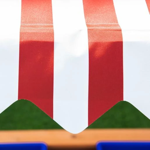 Arenero Infantil Con Techo Ajustable Rojo Outsunny - Imagen 4