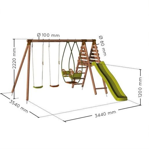 Soulet - Columpio De Madera Narcisse - Imagen 3