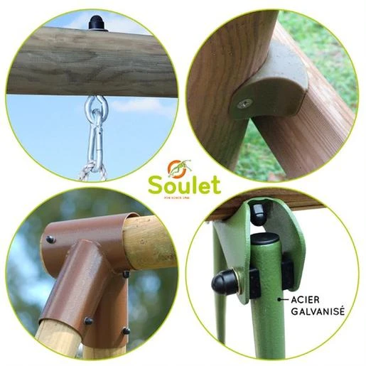 Soulet - Columpio De Madera Narcisse - Imagen 5