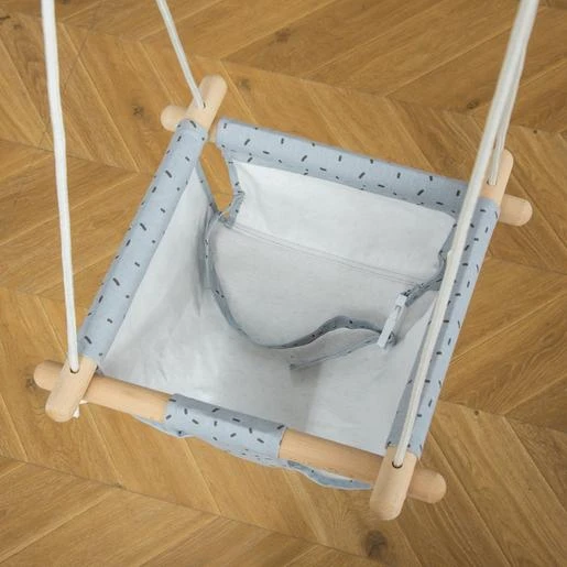 Outsunny - Columpio Para Bebés Azul - Imagen 6