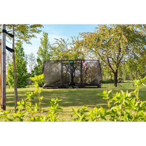 EXIT TOYS Exit - Cama Elástica De Suelo Allure Premium 214 X 366 Cm Negro - Imagen 7