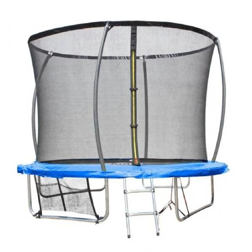 Cama Elástica Exterior De 366 Cm Con Red, Escalera Y Refuerzo De Protección