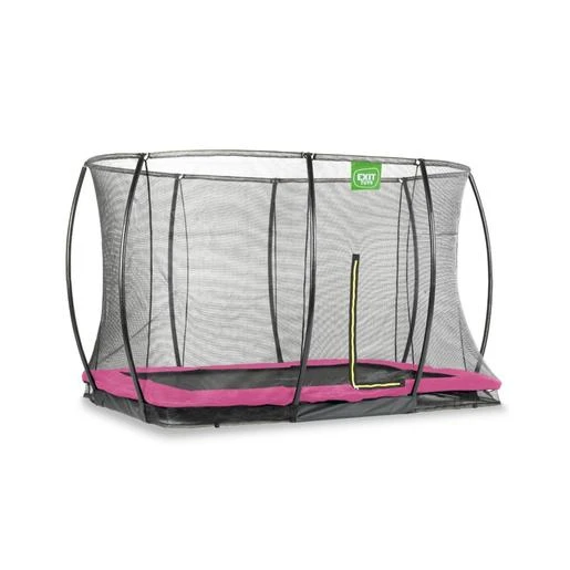 EXIT TOYS Exit - Cama Elástica Silhouette Rectangular De Suelo Rosa 214 Cm - Imagen 2