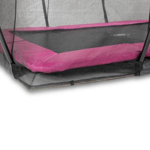 EXIT TOYS Exit - Cama Elástica Silhouette Rectangular De Suelo Rosa 214 Cm - Imagen 5