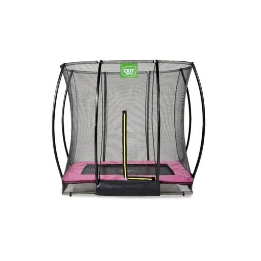 EXIT TOYS Exit - Cama Elástica Silhouette Rectangular De Suelo Rosa 153 Cm