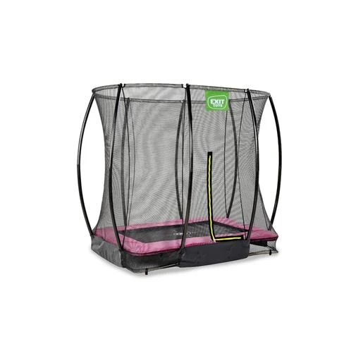 EXIT TOYS Exit - Cama Elástica Silhouette Rectangular De Suelo Rosa 153 Cm - Imagen 2