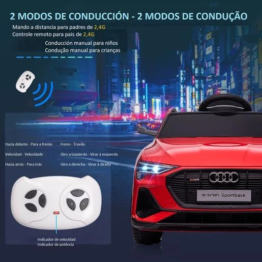 Homcom - Coche Eléctrico Audi E-tron - Imagen 5