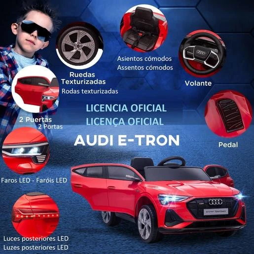 Homcom - Coche Eléctrico Audi E-tron - Imagen 6