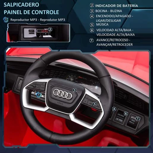 Homcom - Coche Eléctrico Audi E-tron - Imagen 7