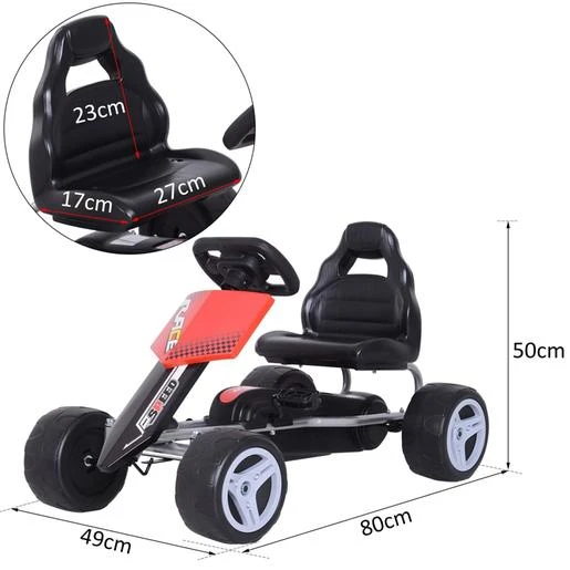 Homcom - Kart A Pedales Con Asiento Ajustable - Imagen 3