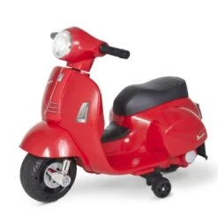 Homcom - Vespa Roja Vehículo De Batería