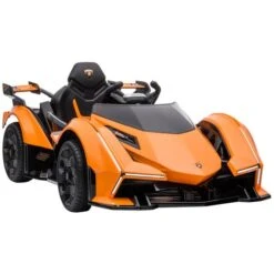 Homcom - Coche Infantil Eléctrico - Lamborghini Naranja
