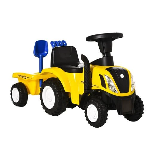 Homcom - Correpasillos Tractor Con Remolque
