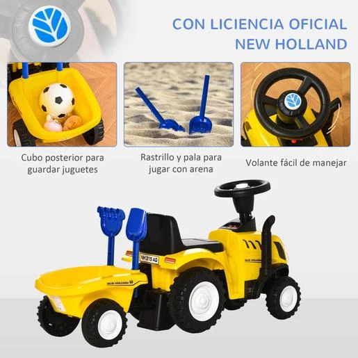 Homcom - Correpasillos Tractor Con Remolque - Imagen 5