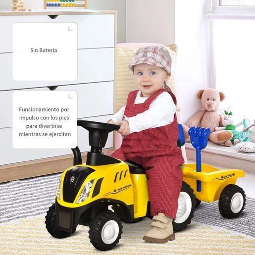 Homcom - Correpasillos Tractor Con Remolque - Imagen 7