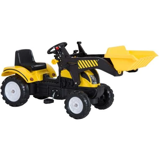 Homcom - Tractor Para Niños Amarillo Homcom