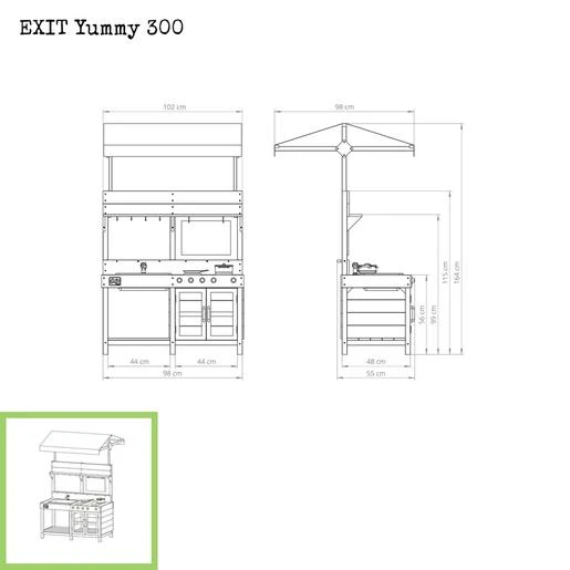 EXIT TOYS Exit Cocina De Madera De Exterior Yummy 300 - Imagen 4