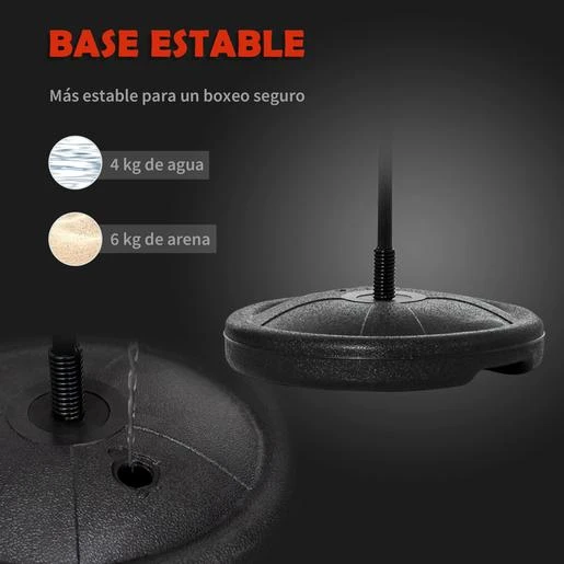 Homcom - Saco De Boxeo De Pie Pequeño - Imagen 7