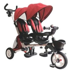 Triciclo 2 Plazas Qplay G-Melar Rojo