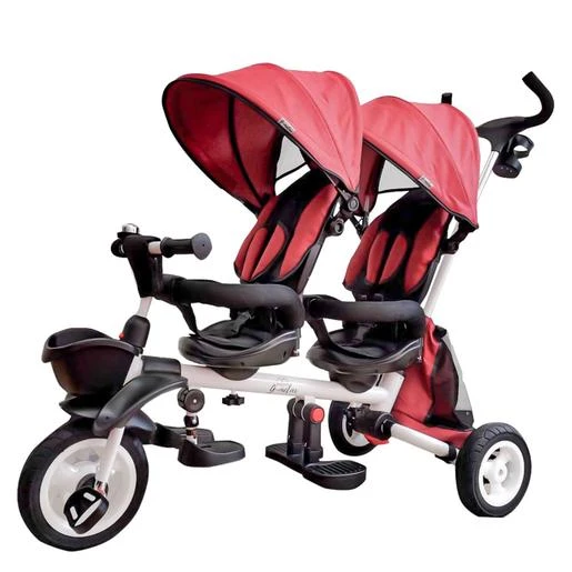 Triciclo 2 Plazas Qplay G-Melar Rojo - Imagen 2