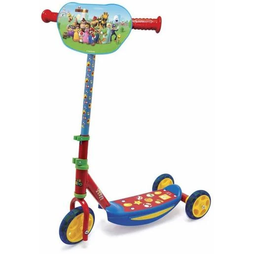 Smoby - Super Mario - Patinete De 3 Ruedas Temático Super Mario
