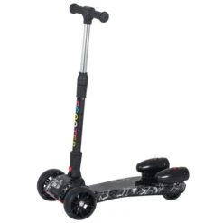 Homcom - Patinete Scooter Con Efectos De Luz Y Sonido