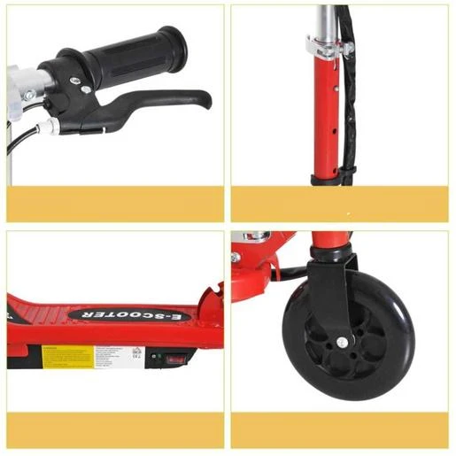 Homcom - Patinete Eléctrico Plegable Acero Rojo HomCom - Imagen 8