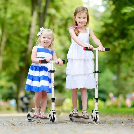 Homcom - Patinete Plegable Blanco-negro - Imagen 2