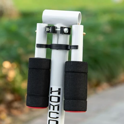 Homcom - Patinete Plegable Blanco-negro - Imagen 9