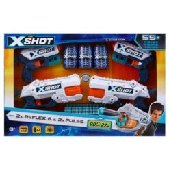 Zuru X-Shot - Pack 4 Pistolas Con 48 Dardos