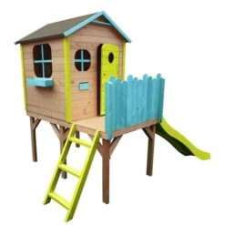 Casita De Madera Kenia Con Tobogán