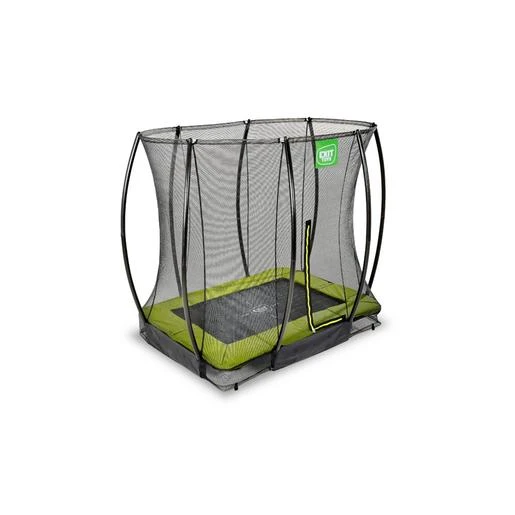 EXIT TOYS Exit - Cama Elástica Silhouette Rectangular De Suelo Verde 153 Cm - Imagen 3