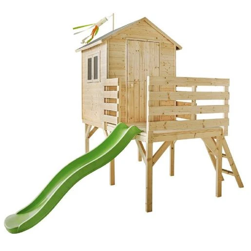 Casa Infantil De Madera Con Tobogán Josephine